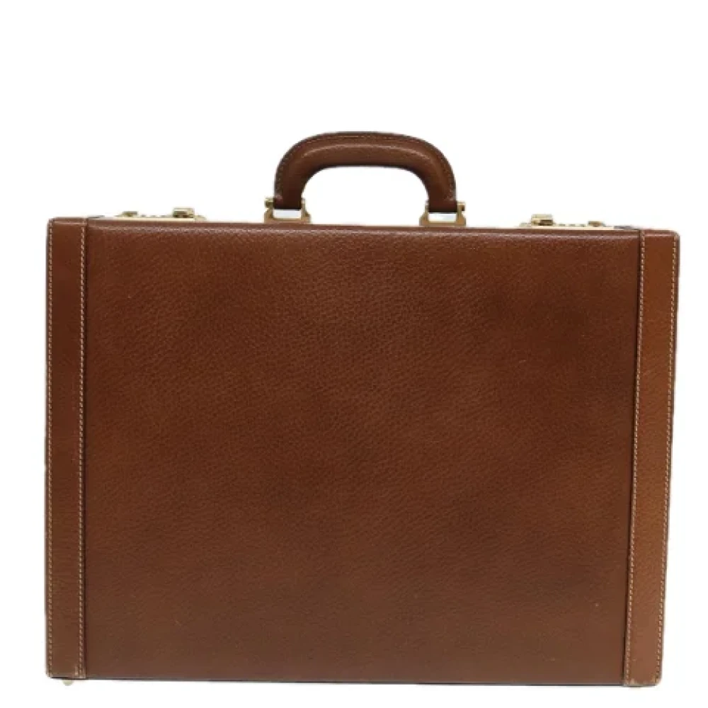 Loewe Pre-owned Leather briefcases Brown Dames