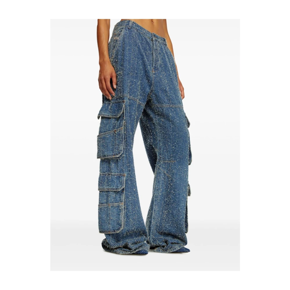Diesel Cargo Broek met D-Sire Stijl Blue Dames