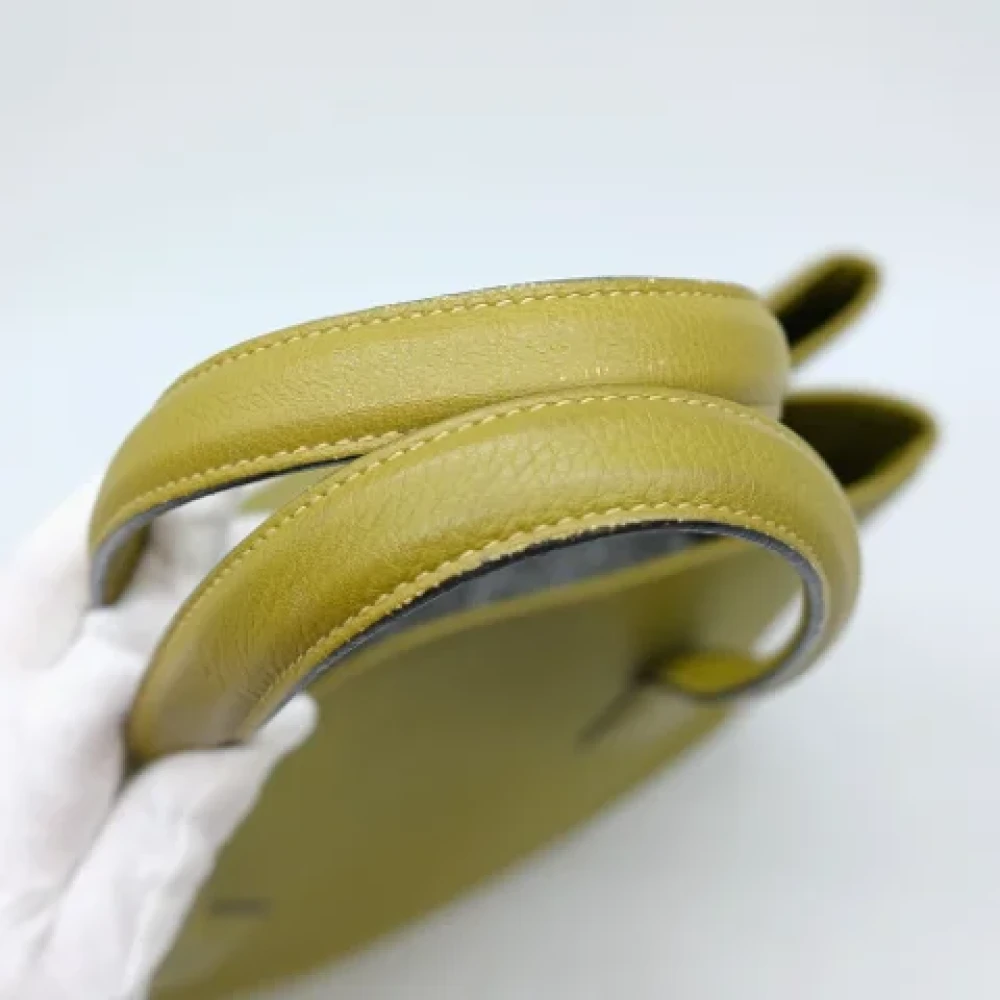 Hermès Vintage Pre-owned Fabric handbags Green Dames