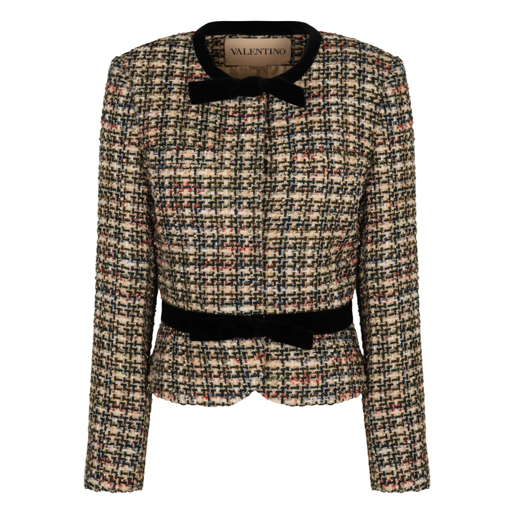Valentino Garavani Women's Multicolor Tweed Jackets, S, Boucle Jacket