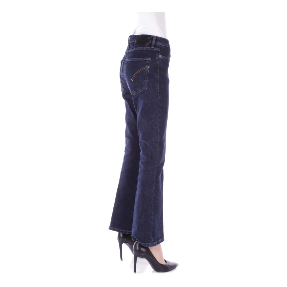Dondup Denim Broek met Logo Achterkant Blue Dames