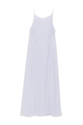 Panelled Crepe Midi Dress