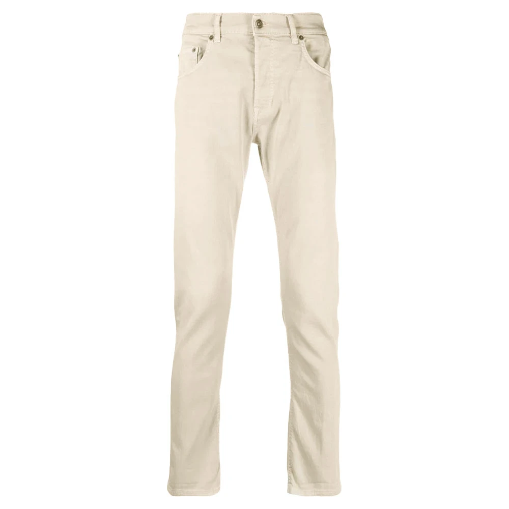 Dondup Icon Jeans, Normal Passform, Tillverkad i Italien Beige, Herr