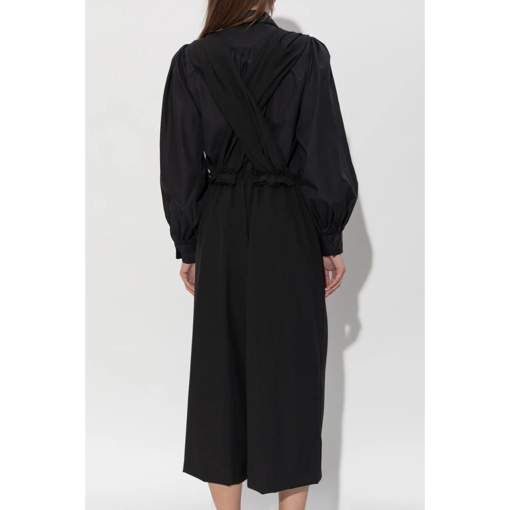 Comme des Garçons Wollen jumpsuit Black Dames