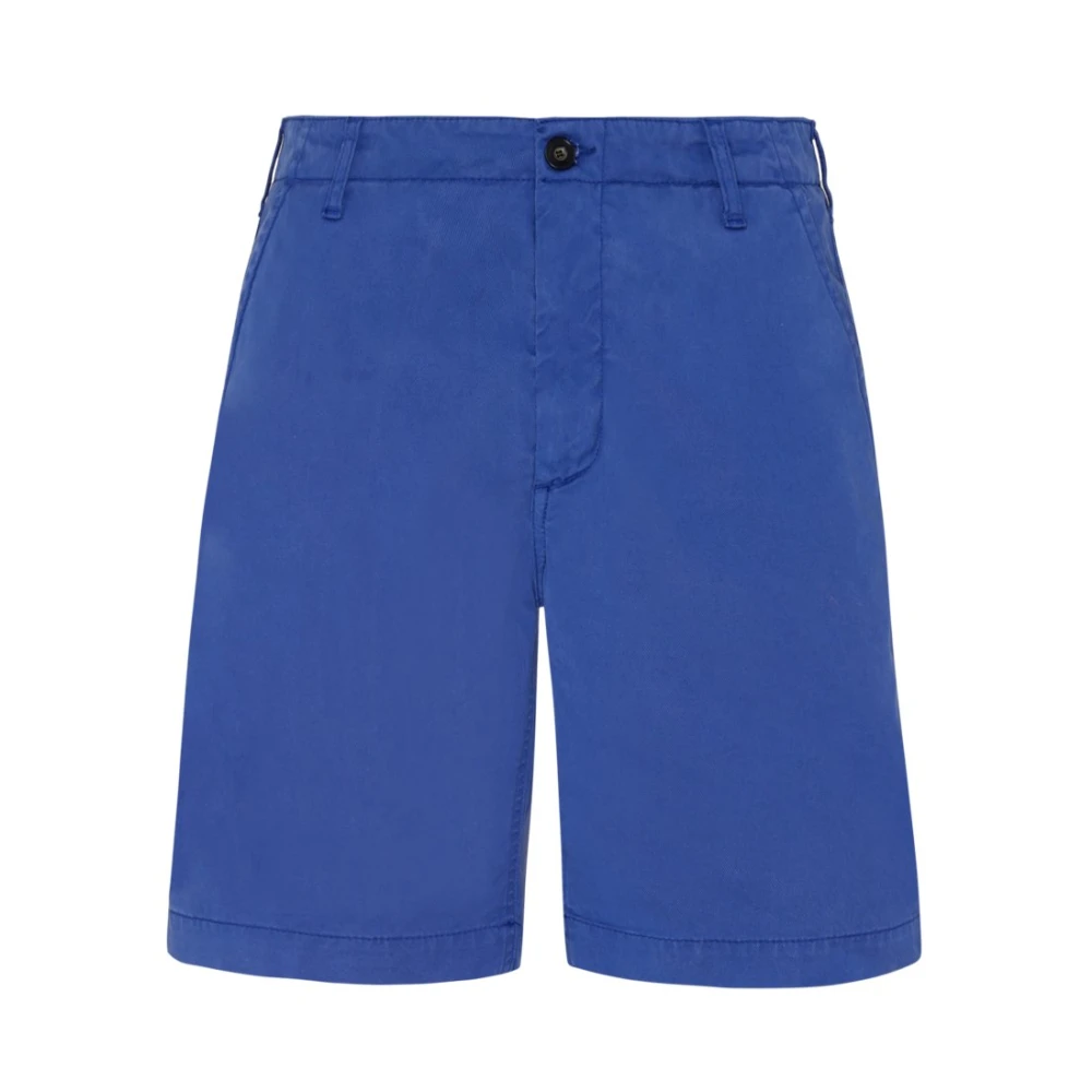 Vilebrequin Homme Bleu - Tencel Gabardine Bermuda Shorts - Shorts - Taille: W33