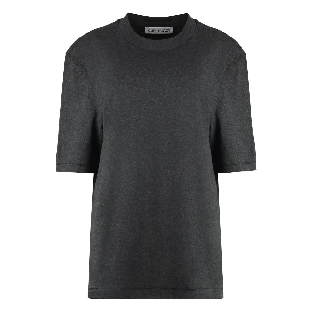 Our Legacy Oversize Katoenen Crew-neck T-shirt Gray Dames