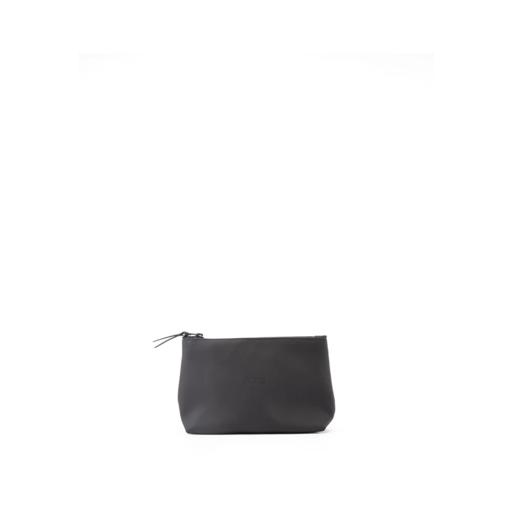 Rains Waterdichte Kleine Zwarte Tas met Rits Black Heren