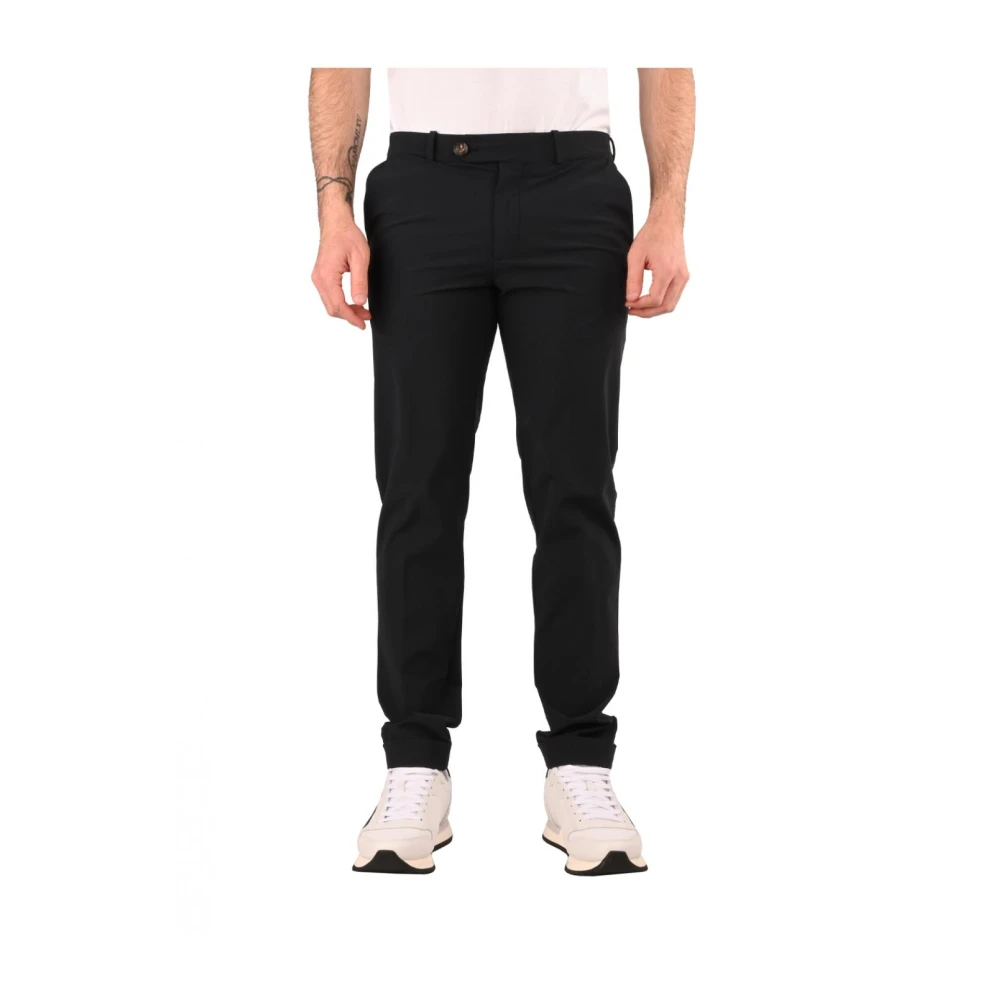 RRD Slim Fit Polyester Technische Broek Blue Heren