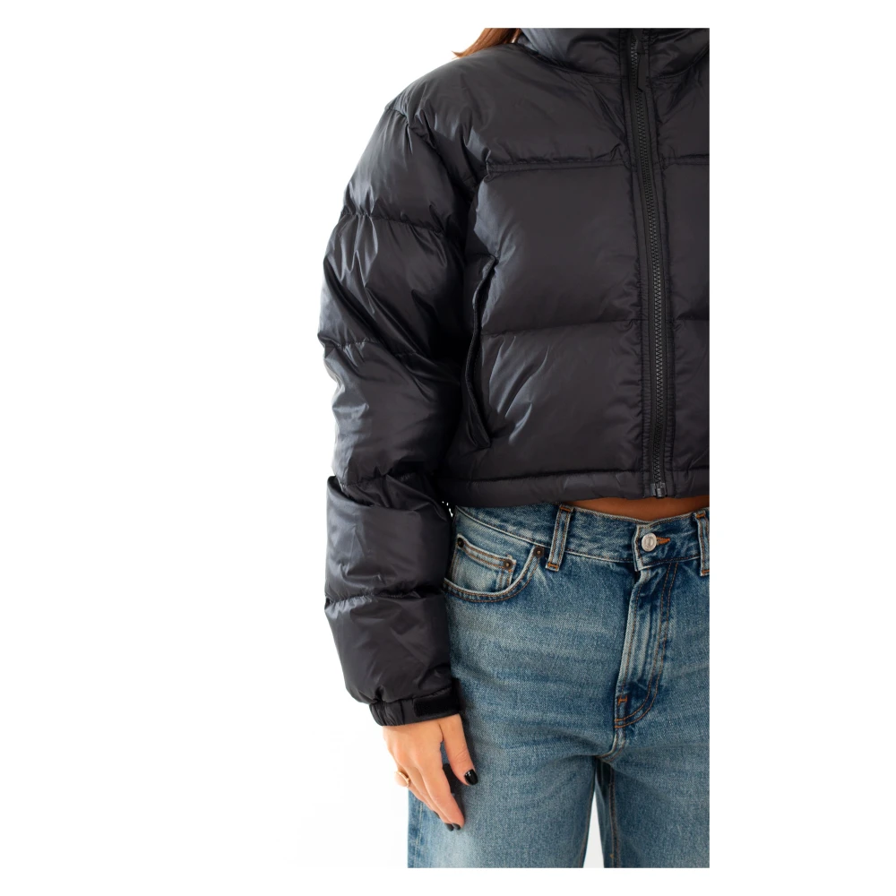 The North Face Geknipte donsjas in Kx71 Black Dames