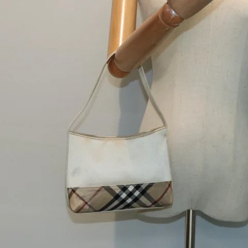 Burberry Vintage Pre-owned Fabric shoulder-bags Beige Dames
