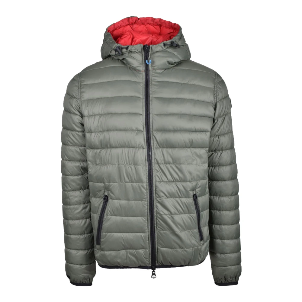 U.s. Polo Assn. Nylon Puffer Jas Green Heren