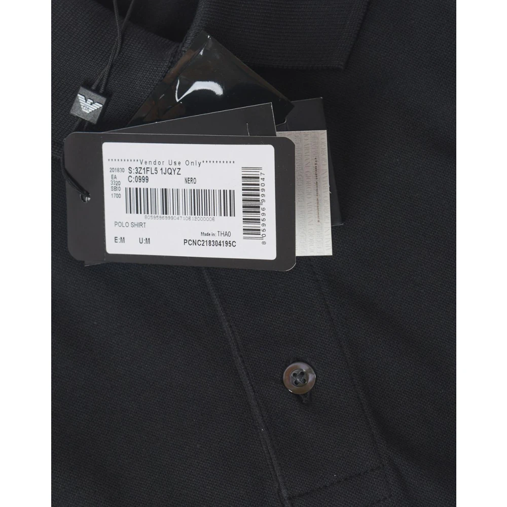 Emporio Armani Klassieke Polo Shirt voor Mannen Black Heren