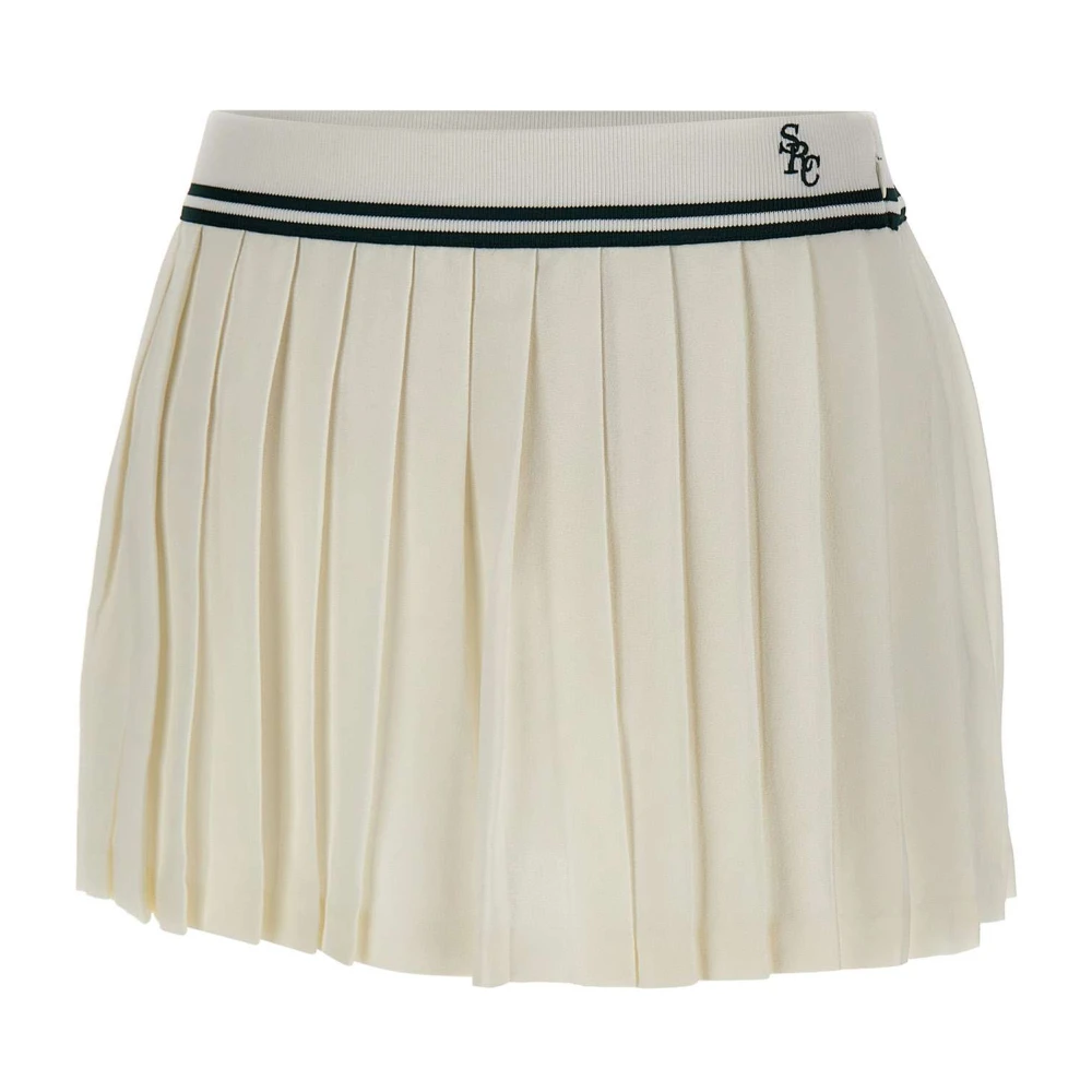 Sporty & Rich White Src Abigail Skirt - Female - Short Skirts - S - Skirts