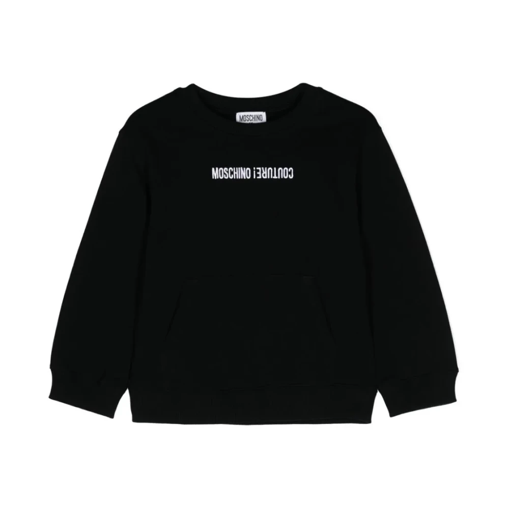 Moschino Barn Sweatshirt Rund Hals Lång Ärm Black, Unisex