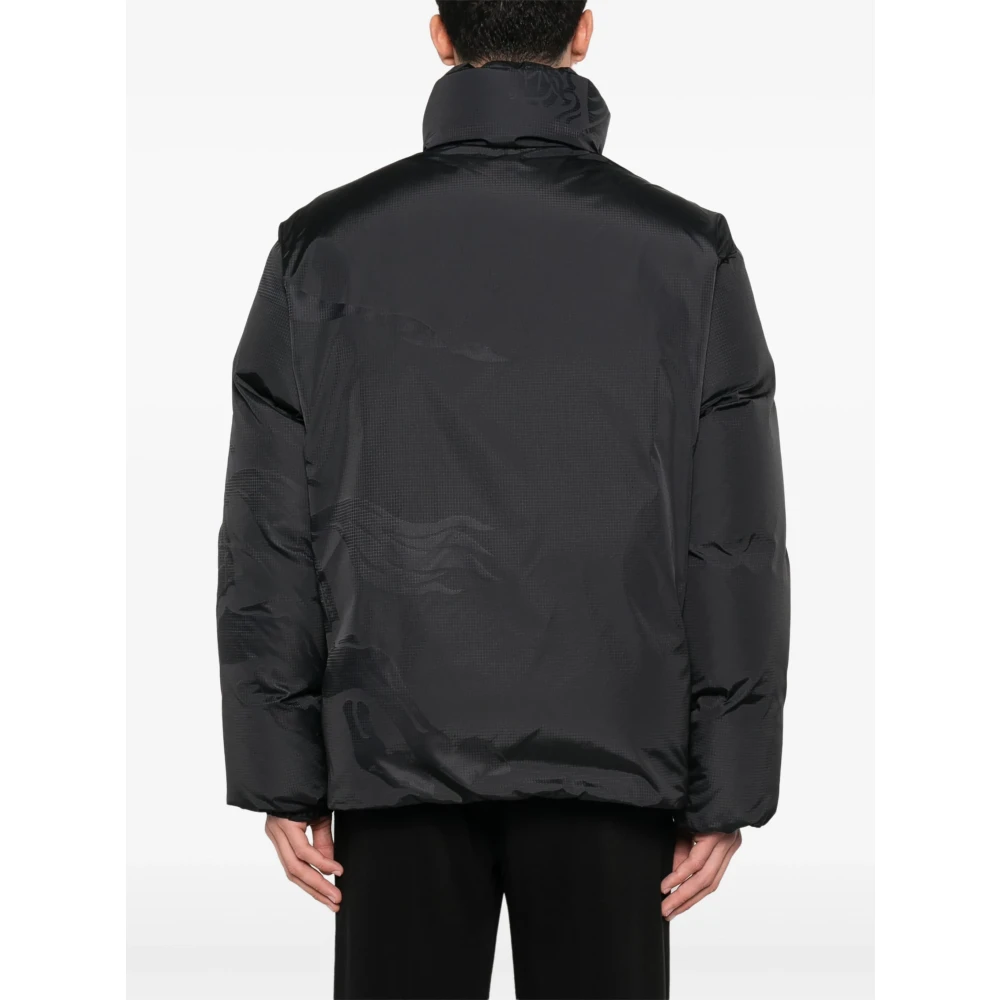 Burberry Houtskoolpatroon Tech-stijl Gray Heren