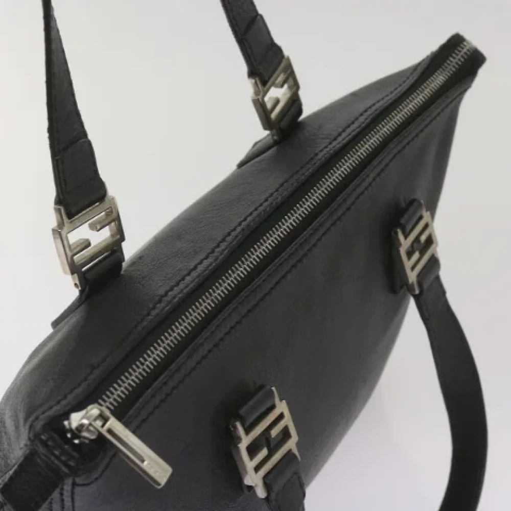 Fendi Vintage Pre-owned Leather handbags Black Dames