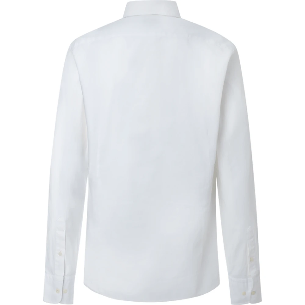 Hackett Oxford Overhemd in Garment Dyed Stijl White Heren