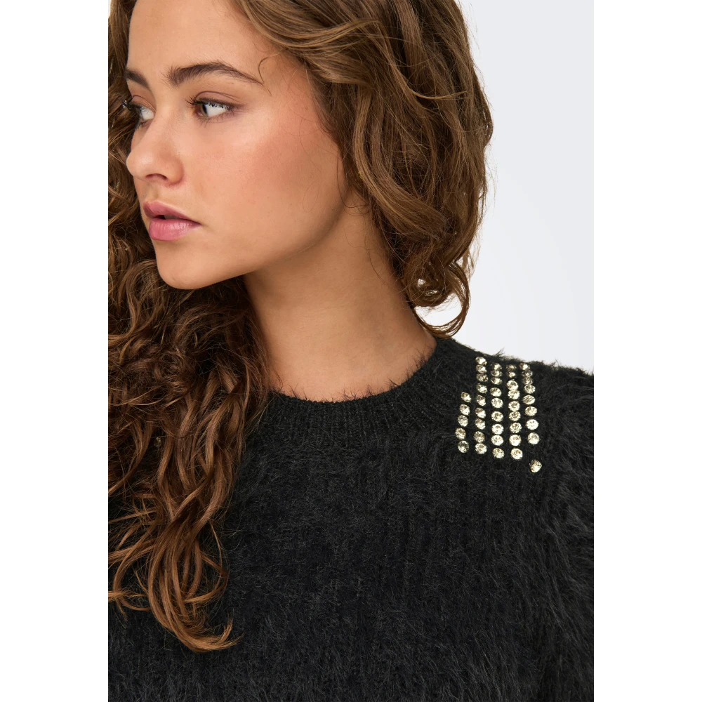 Only Stijlvolle Breigoed Collectie Black Dames