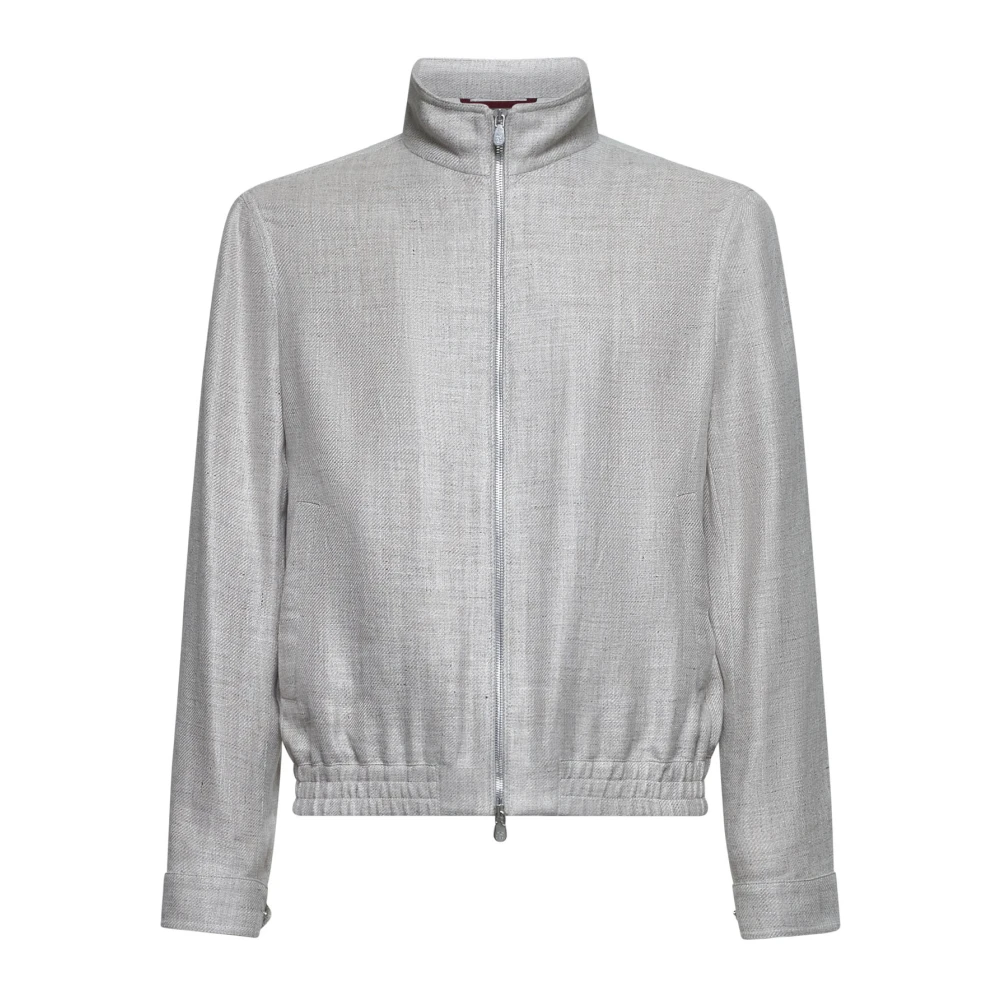 BRUNELLO CUCINELLI Blauwe Trui Stijlvol Comfortabel Blue Heren