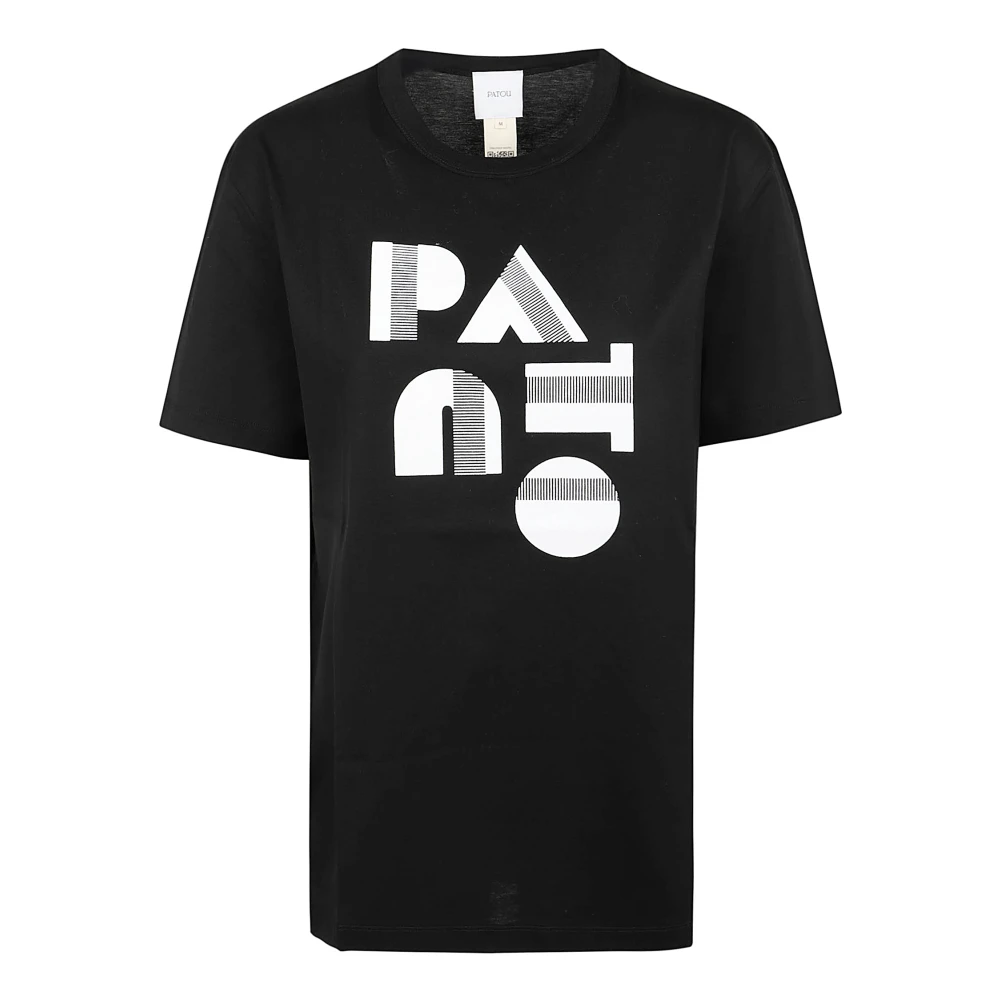 Patou Art Deco T-shirt Zwart Black Dames