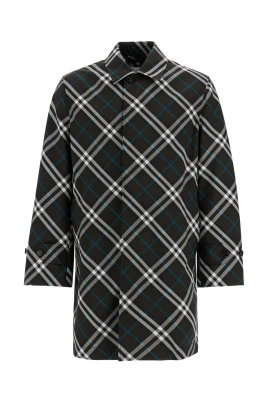 Icon Stripe Print Trenchcoat