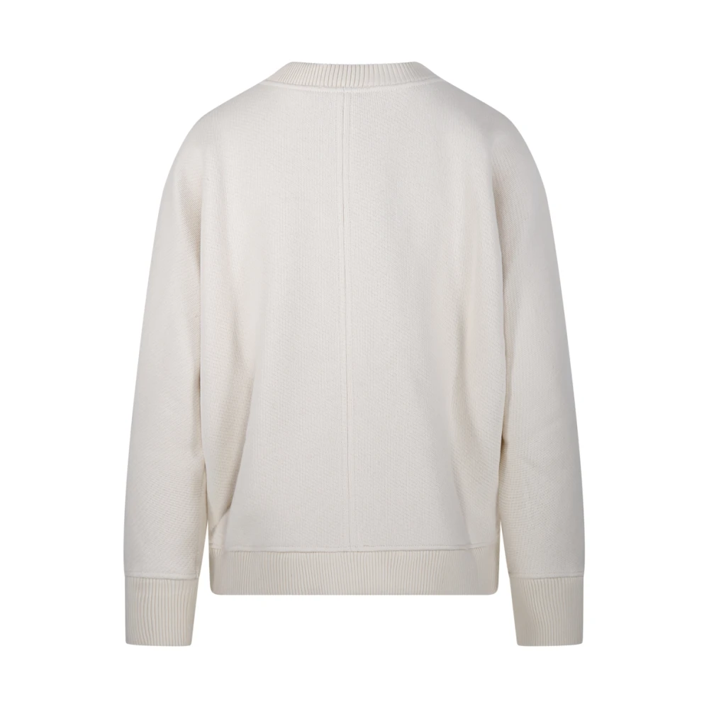 Max Mara Ronde Hals Sweatshirt in Wit White Dames