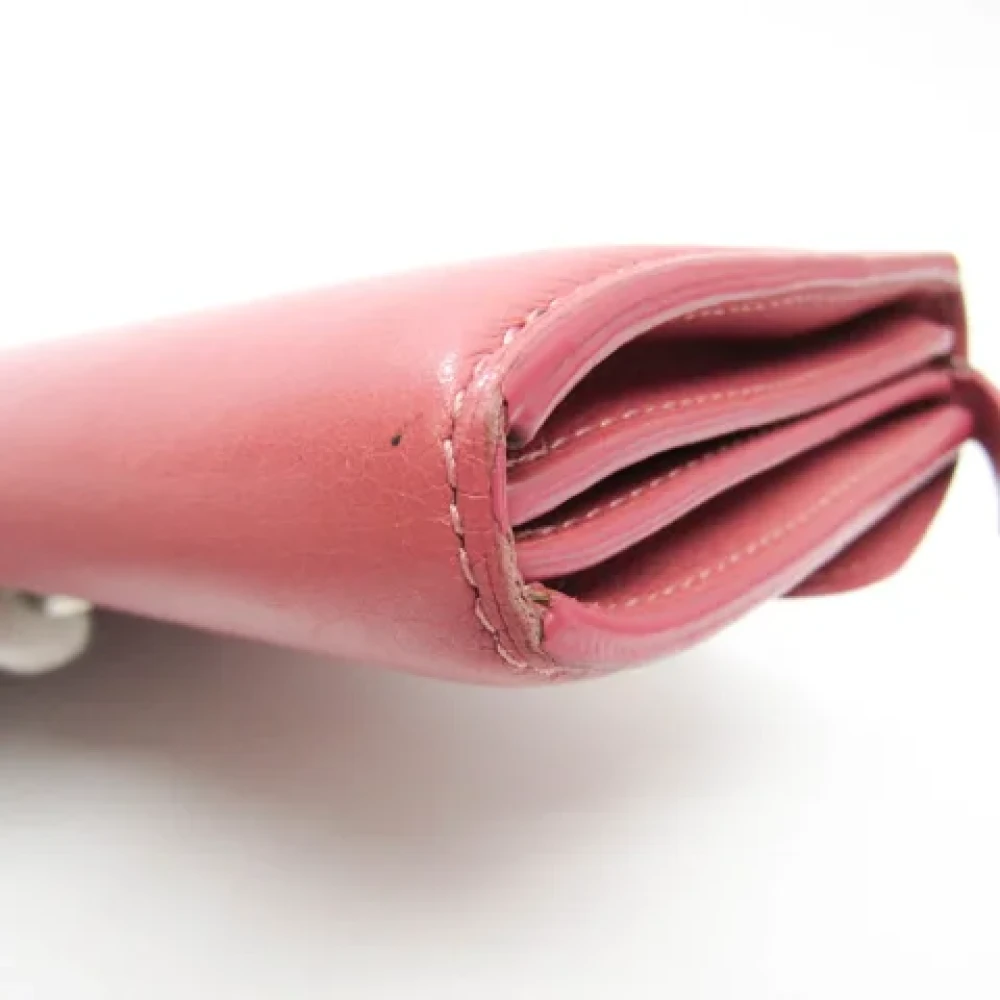 Delvaux Pre-owned Leather wallets Pink Dames