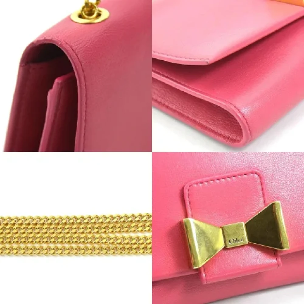 Chloé Pre-owned Leather shoulder-bags Pink Dames