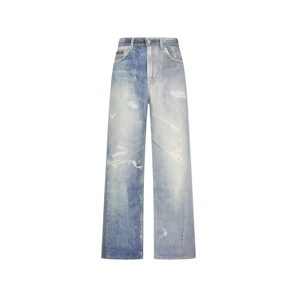 Our Legacy Third Cut Jeans - Male - Wide Jeans - Blue - W30 - Jeans