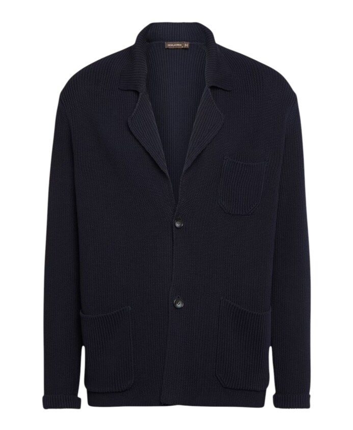 cardigan-regular-fit-en-coton-bleu-marine