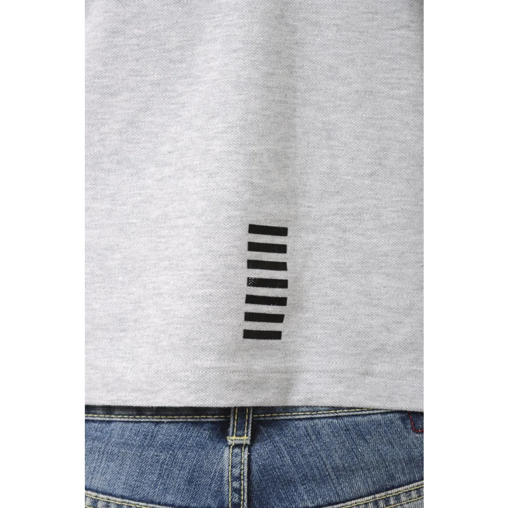 Emporio Armani EA7 Klassieke Polo Shirt voor Mannen Gray Heren