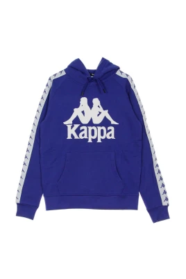 Blå/Vit Hoodie
