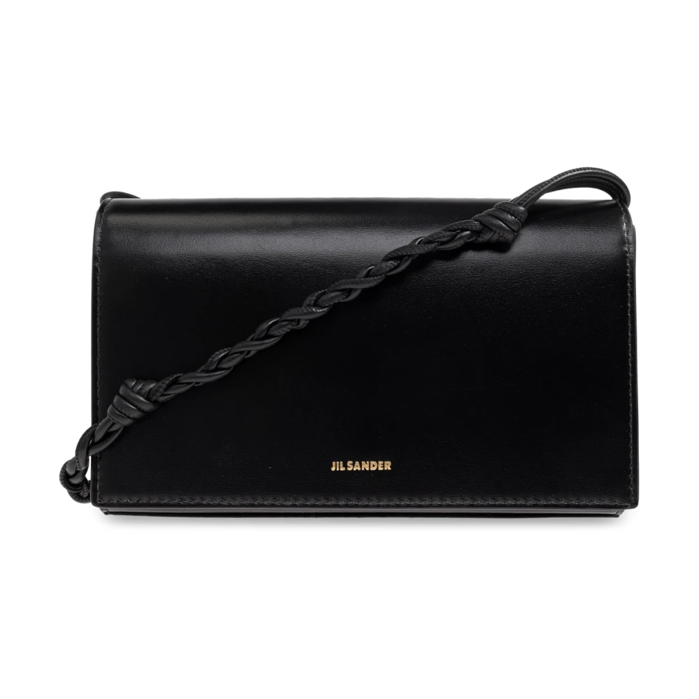 Jil Sander Tangle Wallet - Frau Geldbörsen & Kartenhalter Black One Size - Immagine 7