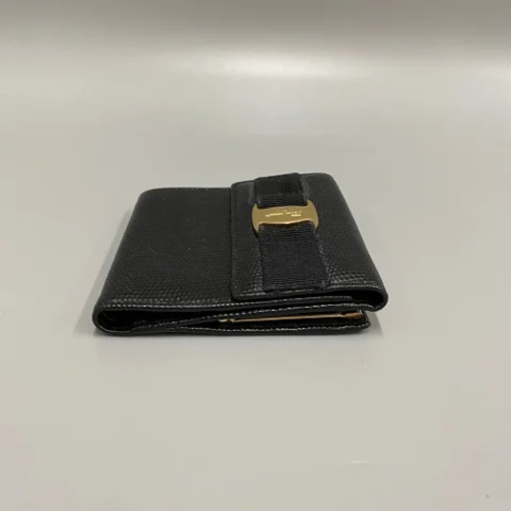 Salvatore Ferragamo Pre-owned Leather wallets Black Dames