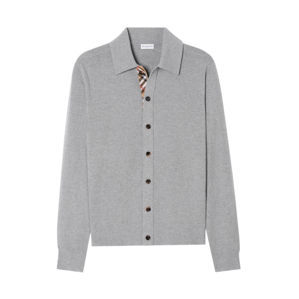 Burberry Gray Cardigans, Male, L, Jackets