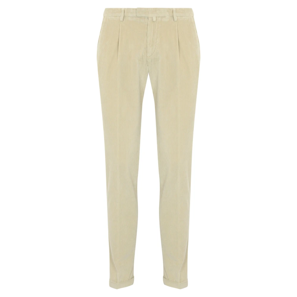 Briglia Beige Fluwelen Broek Slim Fit Beige Heren