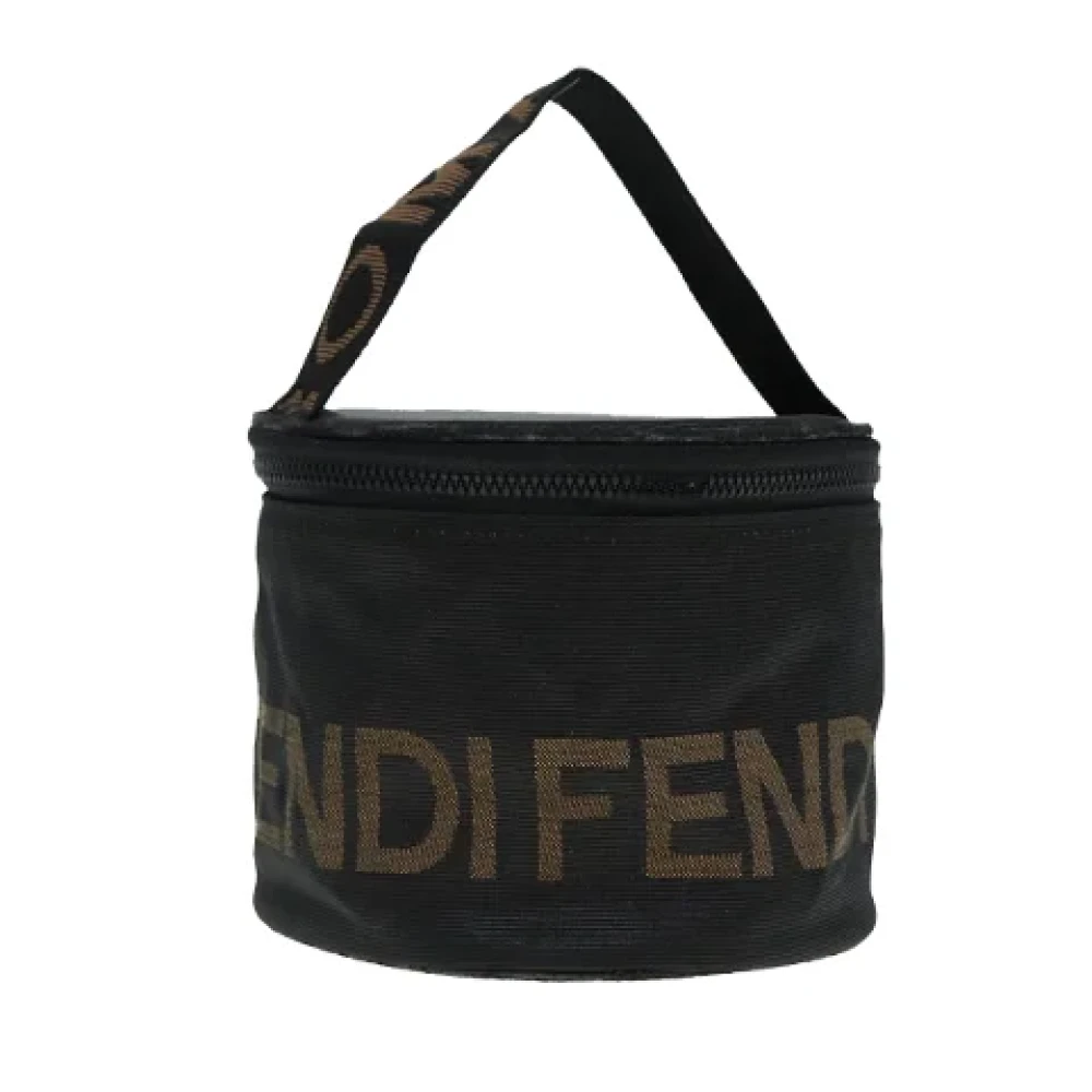 Fendi Vintage Pre-owned Canvas pouches Black Dames