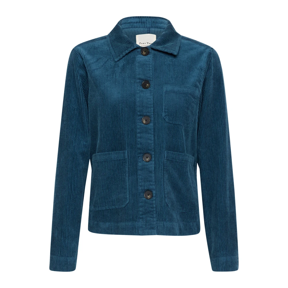 Part Two Key Largo Jas met Coole Zakken Blue Dames