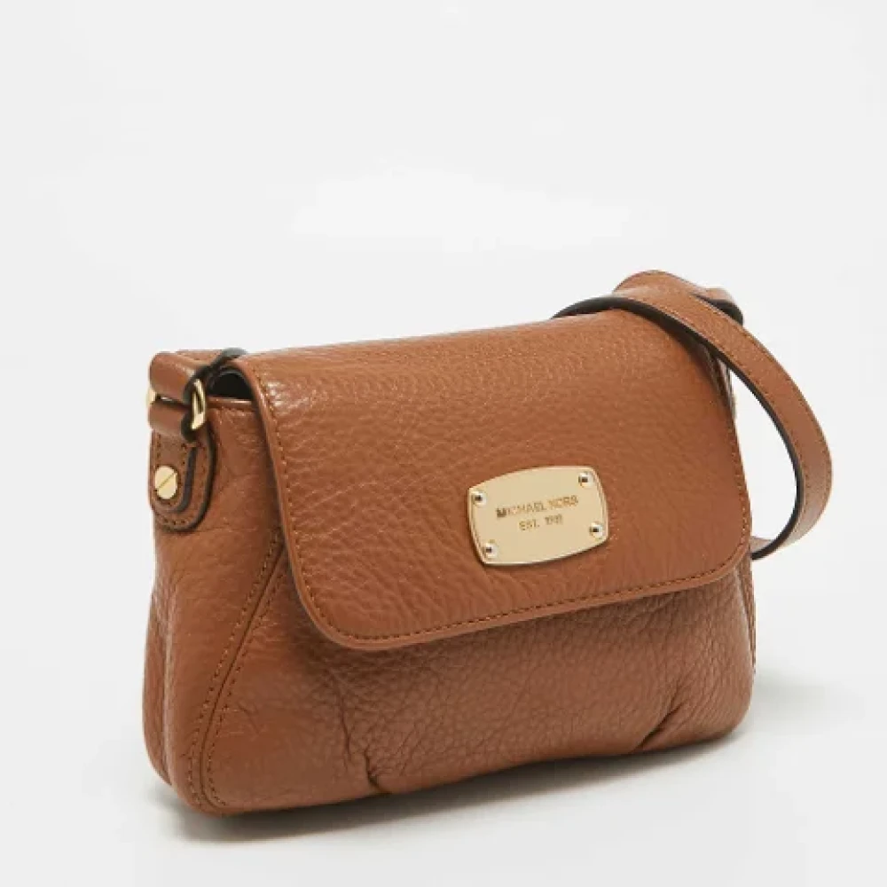 Michael Kors Pre-owned Leather crossbody-bags Brown Dames