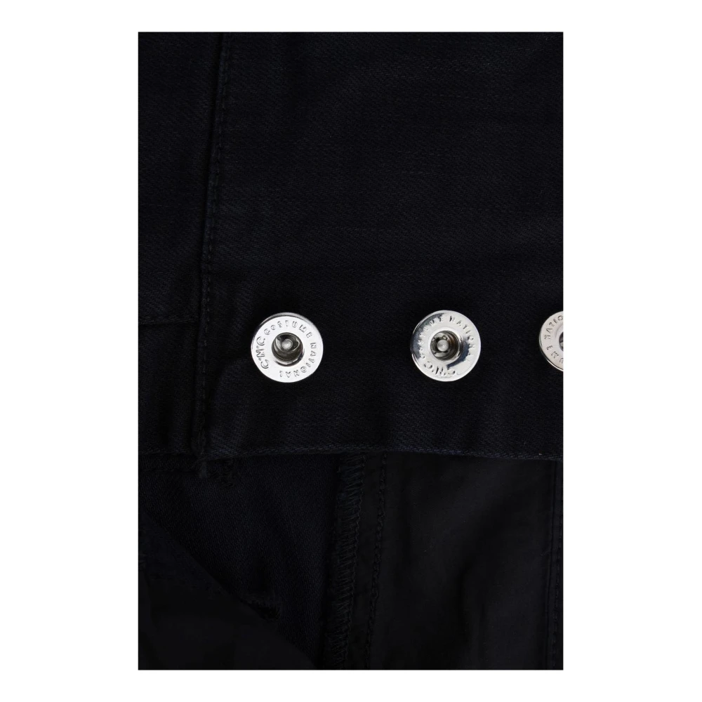 Costume National Zwarte Katoenen Slim Fit Cropped Jeans Black Dames