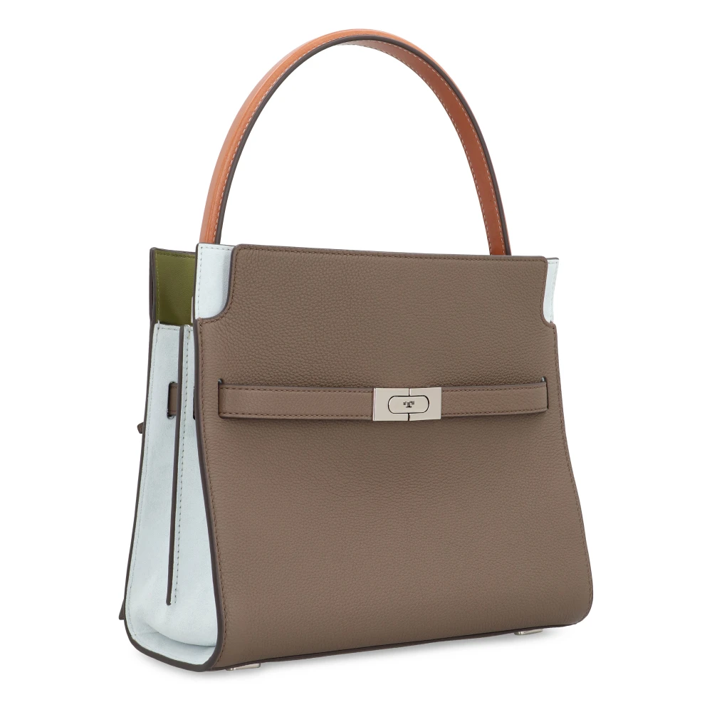 TORY BURCH Radziwill Leren Handtas Beige Dames