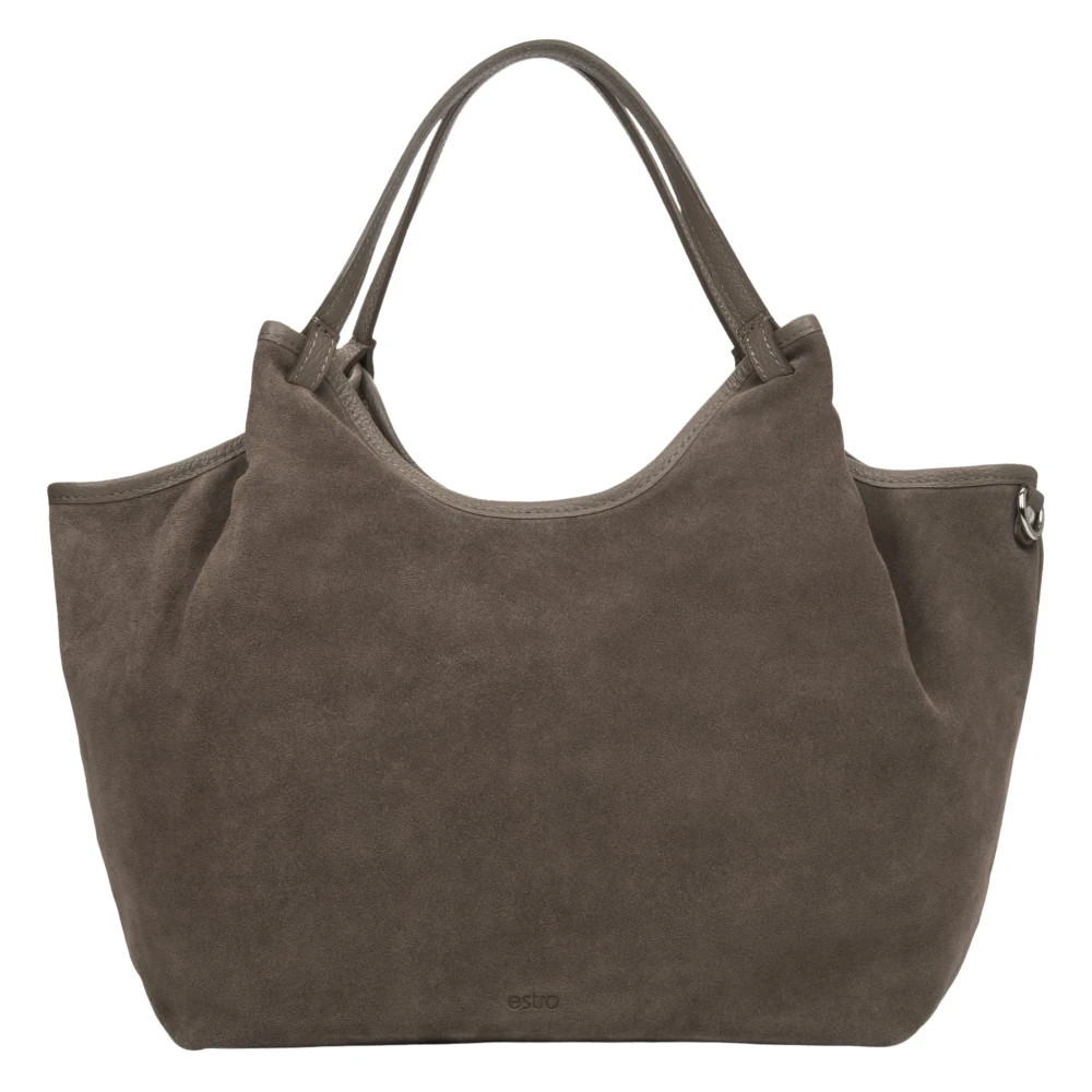 Estro Women's Gray Shopper Handbag - Shopping Bags - One Size - Bags