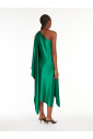 robe-midi-vert-a-une-epaule-avec-detail-cape