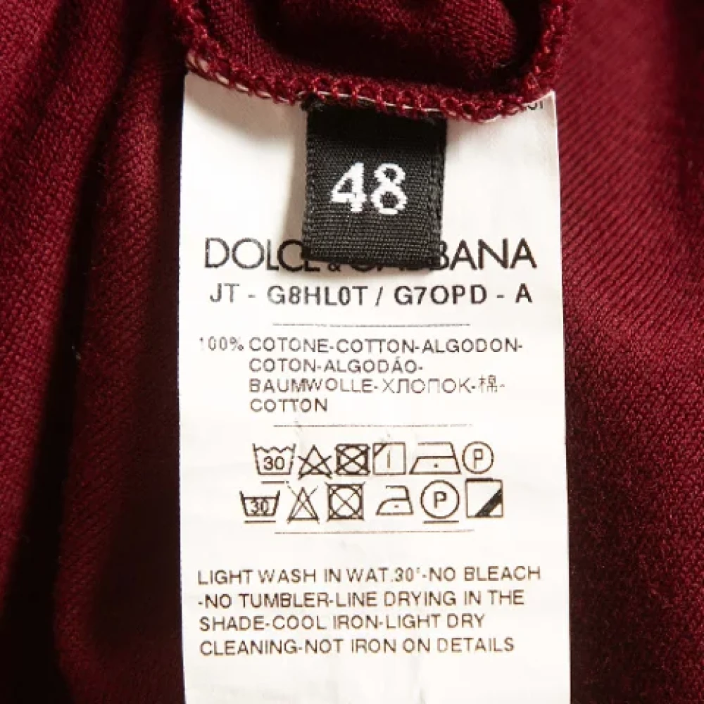 Dolce & Gabbana Pre-owned Fabric tops Red Heren