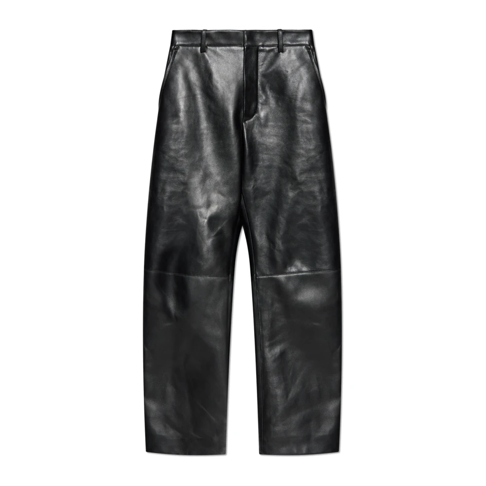 Bottega Veneta Leren broek Black Dames