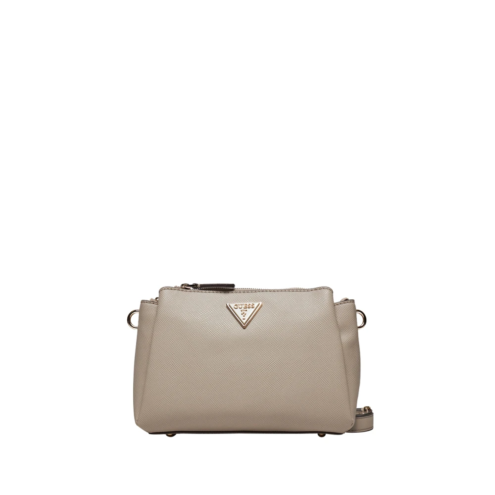Guess Beige Schoudertas Modern Ontwerp Beige Dames