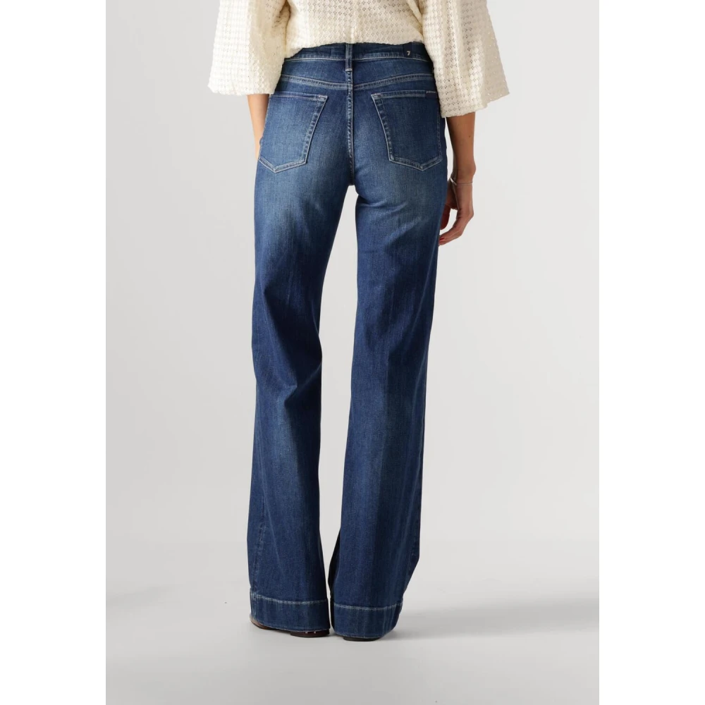 7 For All Mankind Jeans Straight Pre-owned Blue Dames