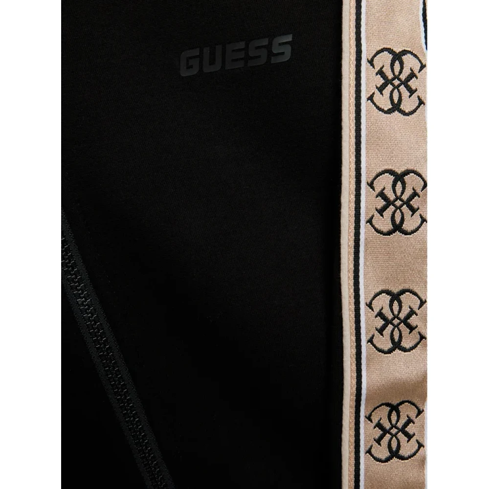 Guess Zwarte katoenen rits trui Black Dames