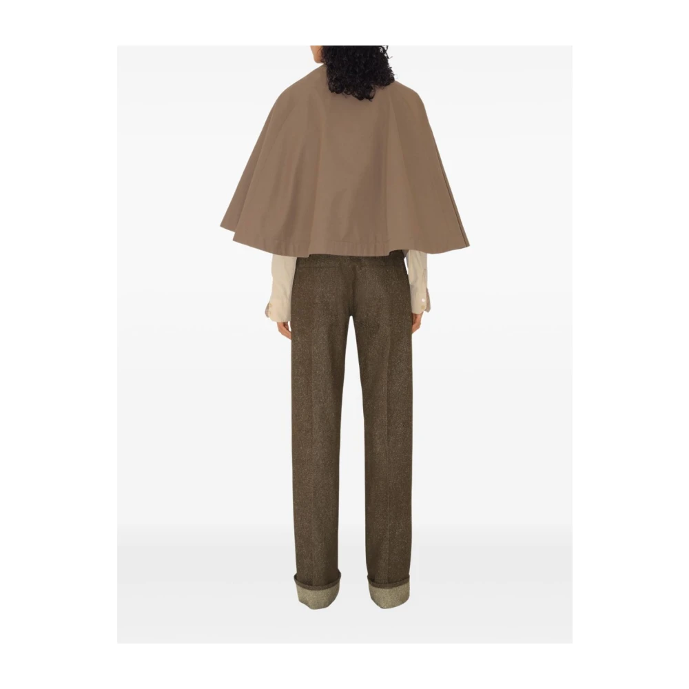 Burberry Korte Jassen met Knoopsluiting Brown Dames
