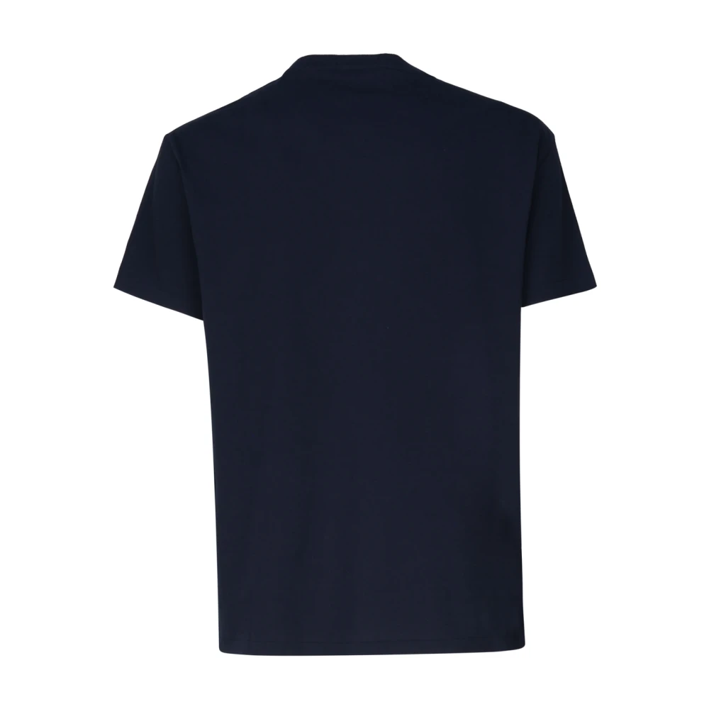 Polo Ralph Lauren Blauw Katoenen Logo Print T-shirt Blue Heren